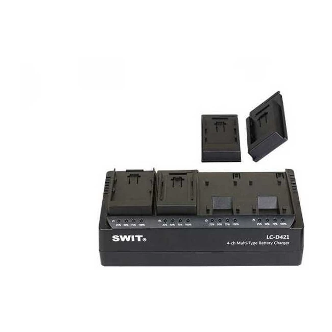 SWIT LC-D421F KIT 4 Channel DV charger with 4x Sony NP-F style plates